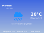 Predicció meteorològica: Manlleu, 16 de Maig de 2026