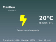 AEMET: El temps per a Manlleu – 17 de Maig de 2026